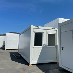 Büro- und Wohn-Container hellgrau, einzeln oder als Anlage